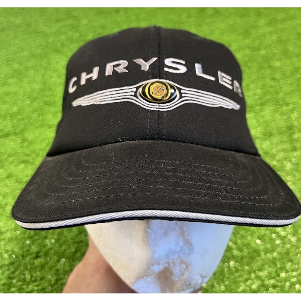 Vintage Y2K Chrysler Auto Hat Black Raised Logo Molar Parts USA MADE‎